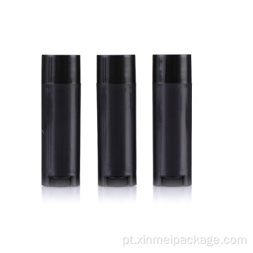 0,15 oz de tubos de protetor labial plástico oval plástico vazio